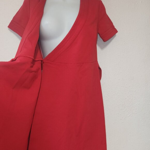 Boden *** stylish wrap dress Burnt Orange in size 4P - Picture 4 of 12